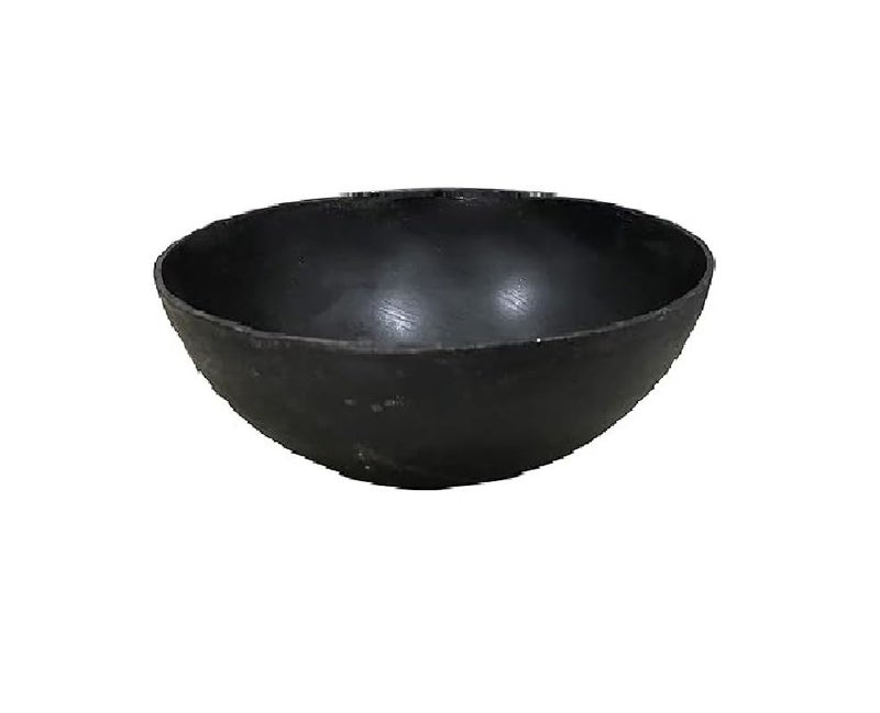 HIKEN Pure Iron Deep Frying Kadhai (4'' to 26'') Without Handle Or Ears (Commercial and Home) (7INCH) - Image 1