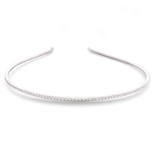 ACCESSHER Hairband for Women & Girls | Gold & Silver Rhinestone Hair Hoops | Stylish Hair Accessories for Weddings, Parties, Ethnic Wear & Rakhi Gift (One Size) - Image 1