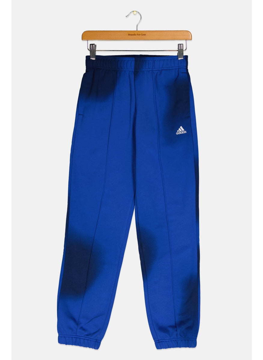 Adidas Kids Boy Sportswear Fit Training Graphic Print Trouser, Blue  - Image 2