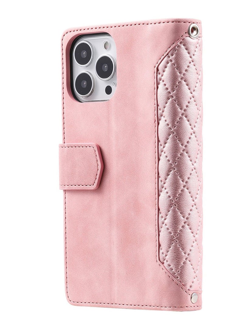 Suteni Flip Cover Leather Hidden Card Slots Phone Case for iPhone - Image 2