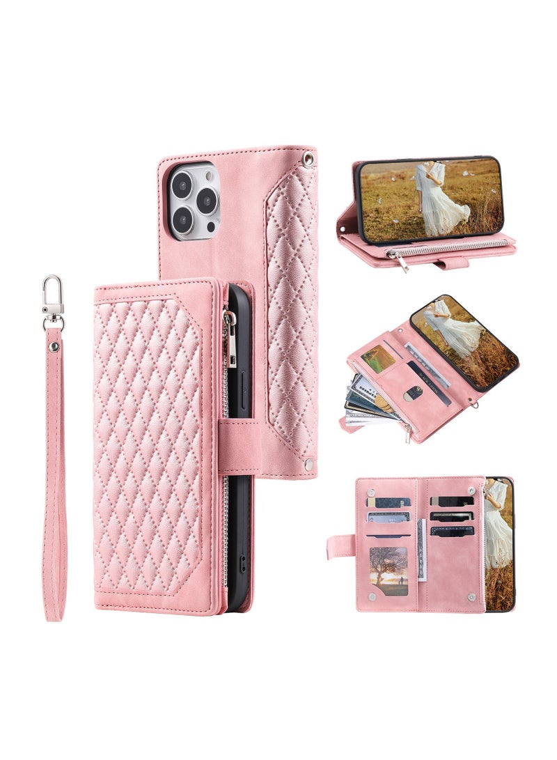 Suteni Flip Cover Leather Hidden Card Slots Phone Case for iPhone - Image 3