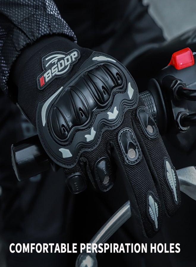 BSDDP Motorcycle Riding Gloves Rider Anti-slip Anti-drop Four-season Universal Outdoor Breathable Touch Screen Gloves - Image 2