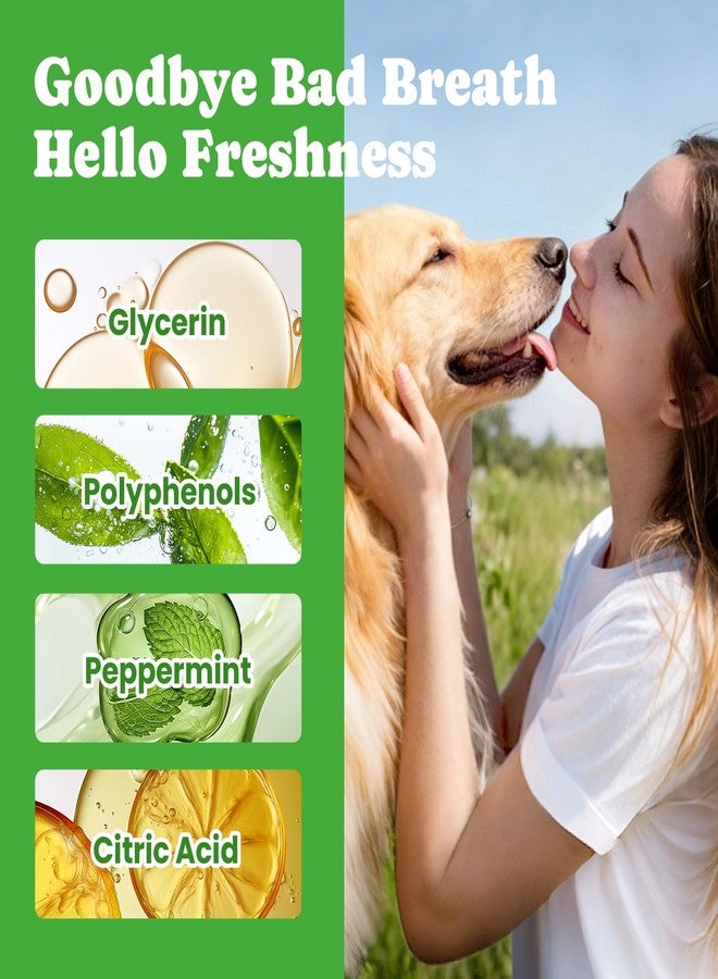 BuddyCheer Dog Breath Freshener - Enzymatic Dog Dental Water Additive for Teeth Claning - Freshens Breath & Reduces Tartar - Easy Mouthwash Cleaner for Teeth & Gums - No Brushing Needed, Uncented, 16oz - Image 3