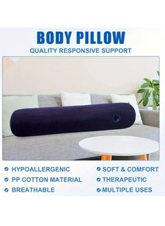 NIBEMINENT Leg positioning pillow with inflatable pillow, portable cushion, sleeping pillow, leg raise bed sofa, travel camping  - Image 3