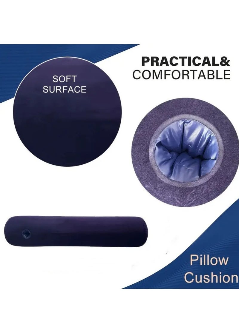 NIBEMINENT Leg positioning pillow with inflatable pillow, portable cushion, sleeping pillow, leg raise bed sofa, travel camping  - Image 2
