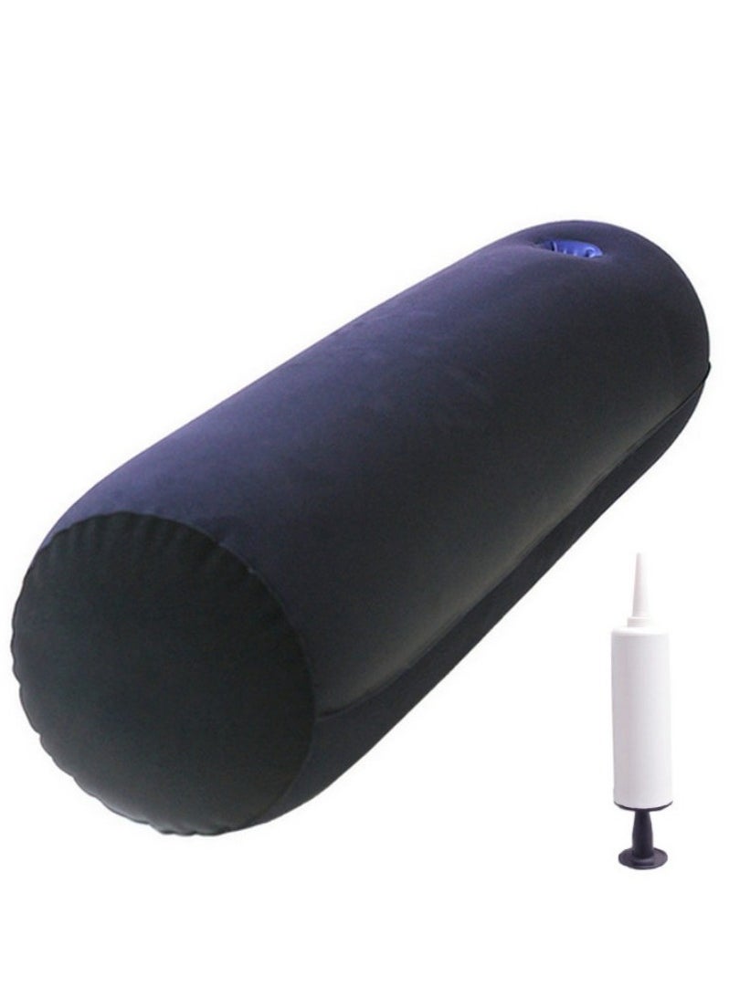 NIBEMINENT Leg positioning pillow with inflatable pillow, portable cushion, sleeping pillow, leg raise bed sofa, travel camping  - Image 1