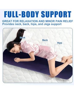 NIBEMINENT Leg positioning pillow with inflatable pillow, portable cushion, sleeping pillow, leg raise bed sofa, travel camping  - Image 4