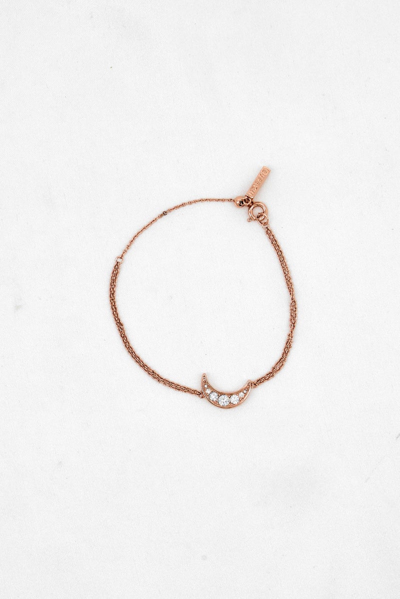 OLIVIA BURTON Women Half Moon Chain Bracelets, Rose Gold - Image 2