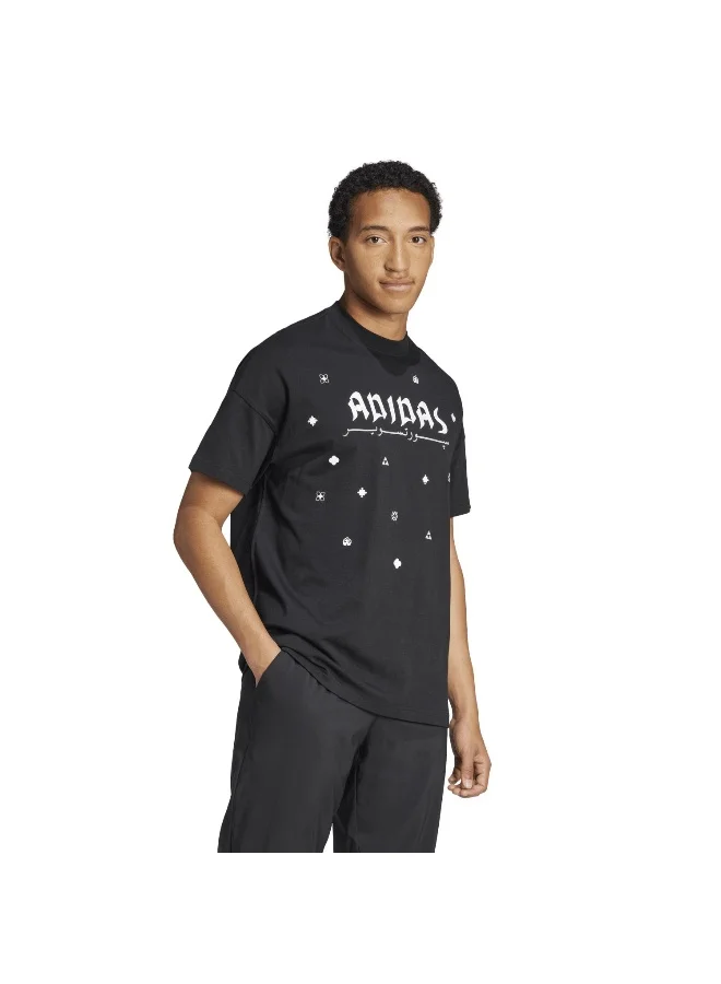 adidas تي شيرت تدريب أسود للجنسين مقاس XS