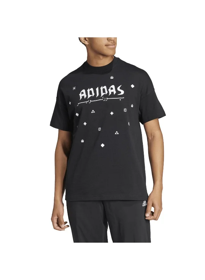 adidas تي شيرت تدريب أسود للجنسين مقاس XS