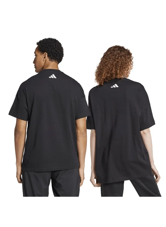 adidas تي شيرت تدريب أسود للجنسين مقاس XS