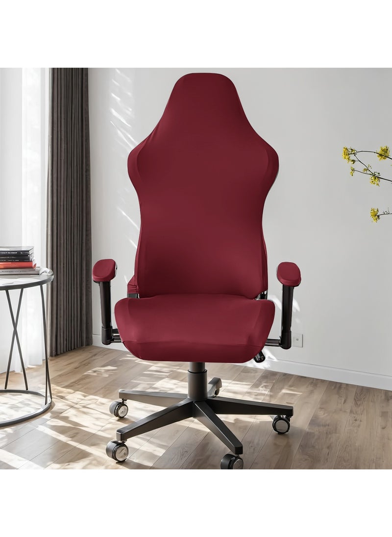 DUNISO Gaming Chair Covers Stretch Washable Computer Chair Slipcovers for Armchair, Swivel Chair, Reclining Racing Gaming Chair,Computer boss Chair ( Claret ) ﻿  - Image 2