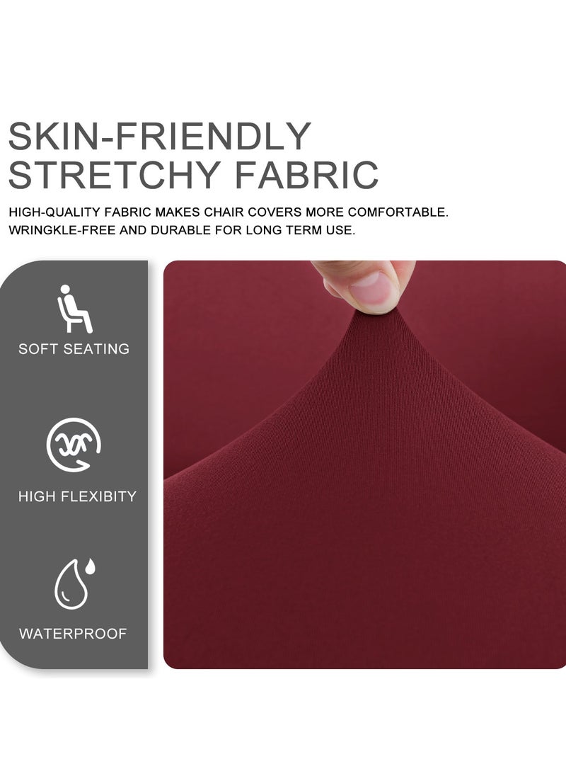 DUNISO Gaming Chair Covers Stretch Washable Computer Chair Slipcovers for Armchair, Swivel Chair, Reclining Racing Gaming Chair,Computer boss Chair ( Claret ) ﻿  - Image 5