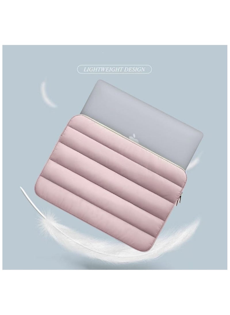 Captaintech Pink 13-14 inch laptop case suitable for MacBook Air M2/Pro 14 and iPad Pro 12.9- a cute case for women  - Image 2