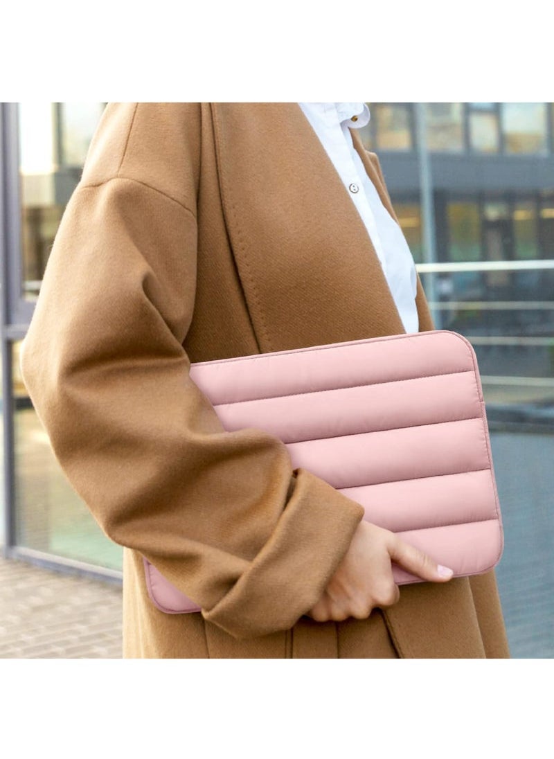 Captaintech Pink 13-14 inch laptop case suitable for MacBook Air M2/Pro 14 and iPad Pro 12.9- a cute case for women  - Image 5