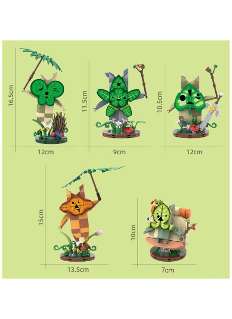 SYOSI Koroks Building Set, 5 Characters Building Block Sets for BOTW Fans, Cute Game Merch Action Figures, Toys Gifts for Fans, Kids, and Adults  - Image 4