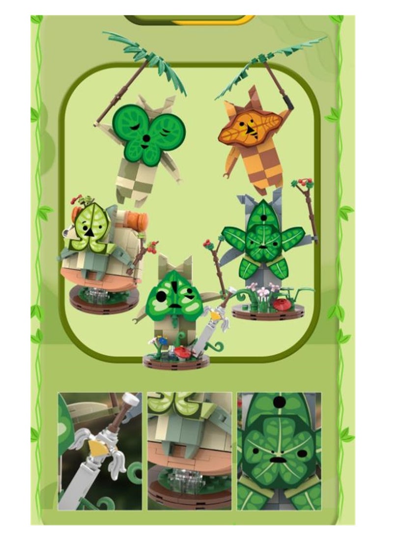 SYOSI Koroks Building Set, 5 Characters Building Block Sets for BOTW Fans, Cute Game Merch Action Figures, Toys Gifts for Fans, Kids, and Adults  - Image 2