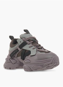 Celeste Womens Panelled Lace-Up Low Ankle Sneakers  - Image 1