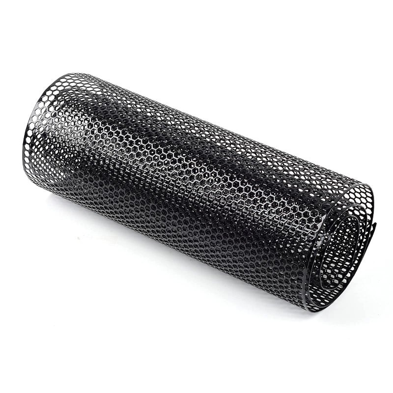 AggAuto Universal 40"x13" Car Grill Mesh - Aluminum Alloy Automotive Grille Insert Bumper Honeycomb Hole 6mm Spacing 1mm, One of the Most Multifunctional Shape Grids 100x33cm Black - Image 5