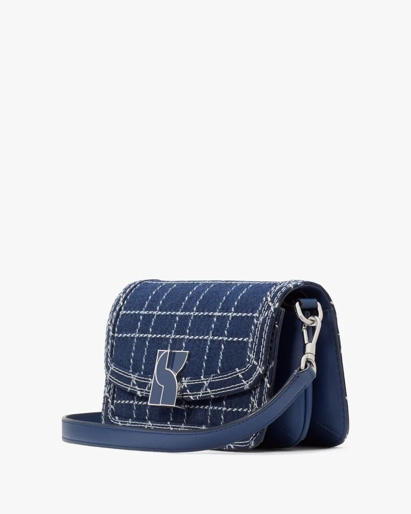Kate Spade Dakota Denim Check Small Crossbody