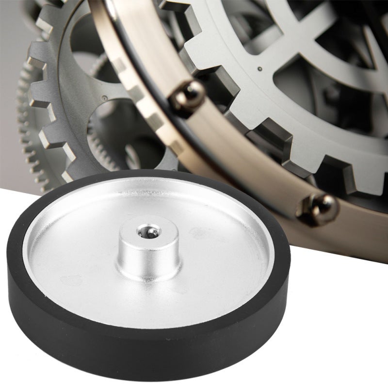 Heavy Duty Encoder Meter Wheel 250mm Circumference 8mm Hole Diameter Anti-Deformation Thickening Rubber Surface - Anti-Slip Rubber Wheel with Aluminum Alloy Bracket for Rotary Encoders - Image 4