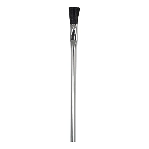 AES Industries 3/8" Wide Pure Horsehair Acid Brush with Tin Plated Handle - Made in the USA 144 Brush Pack - Image 2