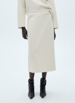 MANGO Bouclé Midi-Skirt  - Image 1