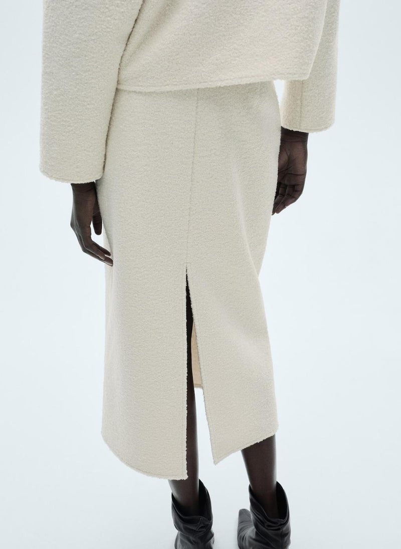 MANGO - Bouclé Midi-Skirt - Image 1