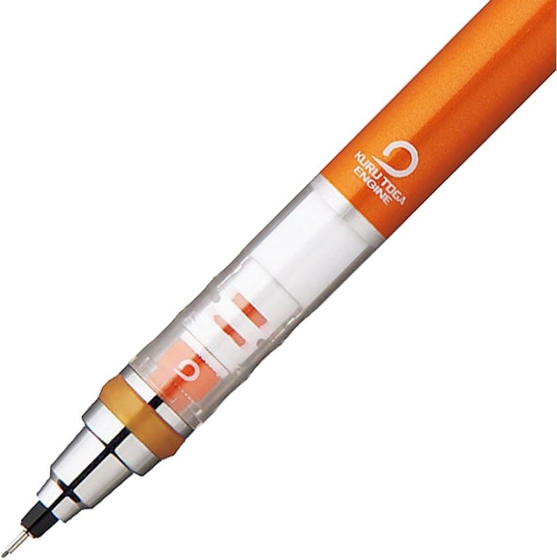 UNI Kuru Toga Standard Mechanical Pencil M5-450 1P.5, 0.7 mm, Lime Green, Plastic & Metal, 1 pencil for notes - Image 2