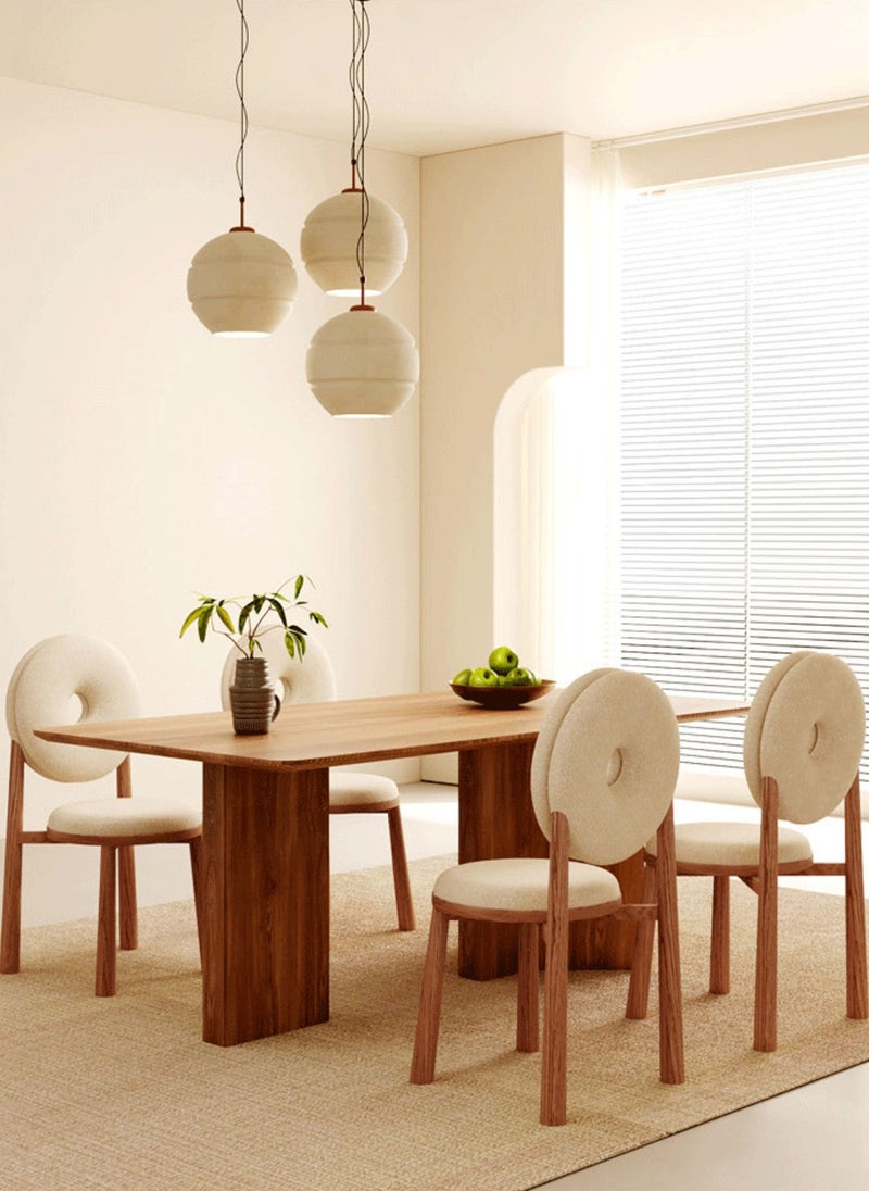 Sharpdo Dinning Chair Luxury Home Modern Designer Household Lamb Velvet Creative Backrest Leisure Desk Chair Home Furniture - Image 2