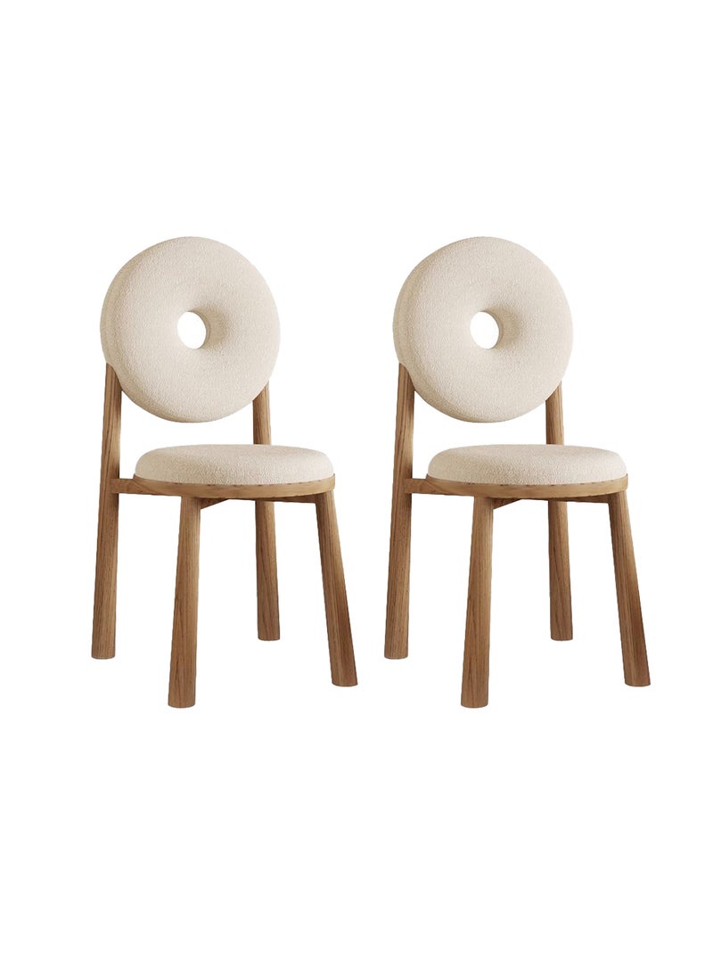 Sharpdo Dinning Chair Luxury Home Modern Designer Household Lamb Velvet Creative Backrest Leisure Desk Chair Home Furniture - Image 1