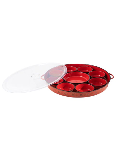 Breakfast serving trays Breakfast tray Red Size 52*5.8 Cm