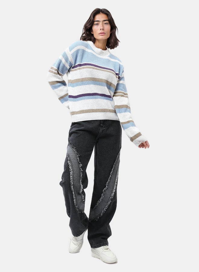 RAVIN Wide Jeans with Raw Seam Detail Jeans - Image 5