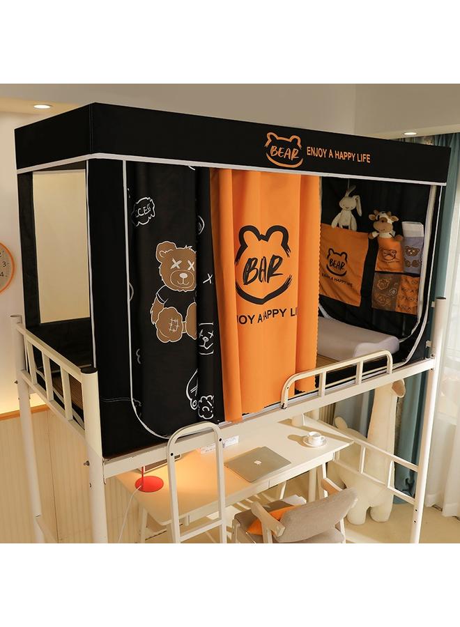 Bluejw Mosquito Net Student Dormitory Upper Bed Full Shading Lower Bed With Bracket Retractable Bed Curtain Integrated Side Door For Anti-mosquito - Image 2