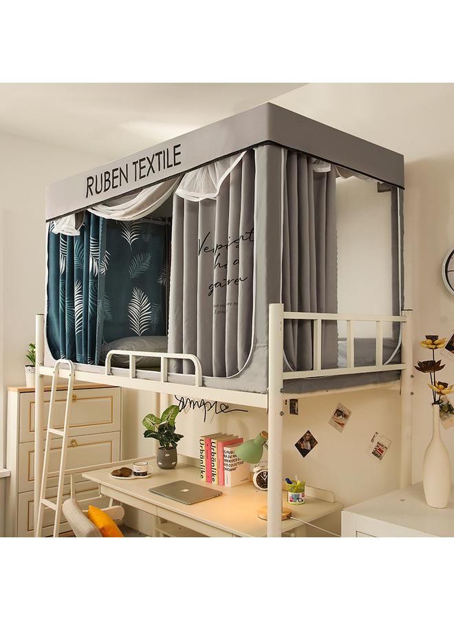 Bluejw Mosquito Net Student Dormitory Upper Bed Full Shading Lower Bed With Bracket Retractable Bed Curtain Integrated Side Door For Anti-mosquito - Image 1