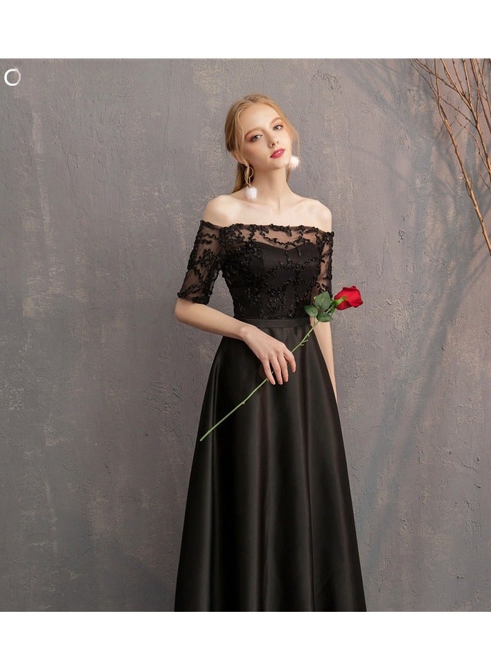 KUYING New Fashionable and Elegant Bridesmaid Dress 