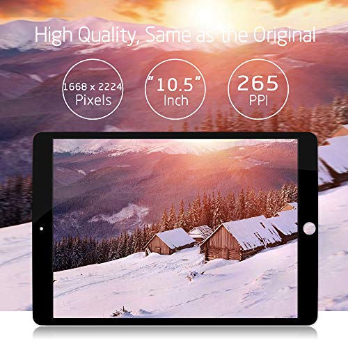 SRJTEK for iPad Pro 10.5 A1701 A1709 Screen Replacement LCD Display LCD Display Matrix Touch Screen Digitizer Tablet Assembly no Home Button EMC 3140 3141 - Image 2