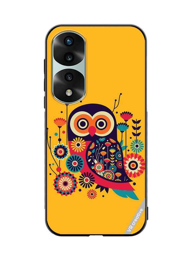 VR CREATIVE Protective Case Cover For Honor 70 Pro plus Owl Illustrate Design Multicolour - Image 1
