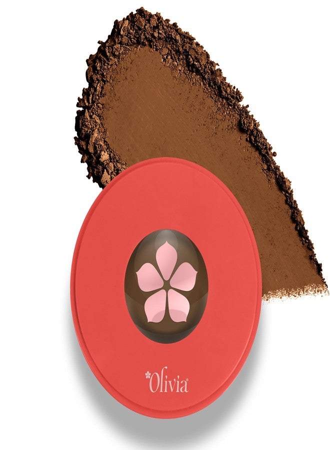 Olivia Skinsync Pan Cake 30g | Full Coverage Waterproof Makeup Base | Velvety Matte Finish | Hides Blemishes | Sweat-Resistant | UV Protection | Long-Lasting & Crease-Free Wear | 929 Spiced Cocoa - Image 1
