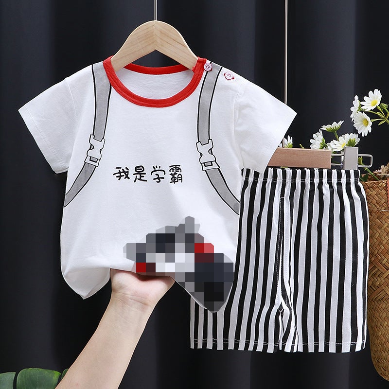 Infant Cotton T-Shirt Combo New Arrival K065-Short strap bear