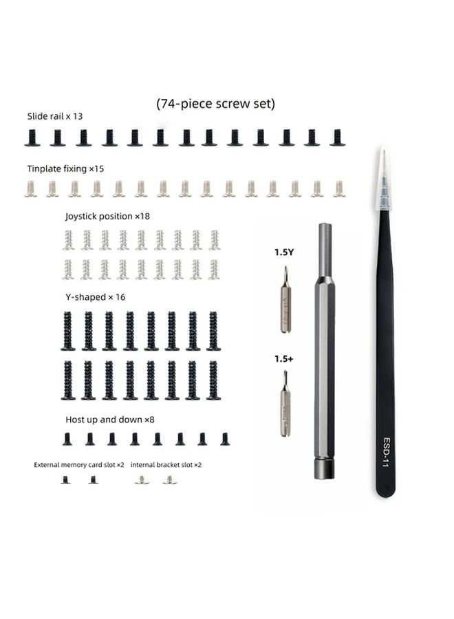 Nintendo Switch Joy Con NS Full Screw Set Replacement Repair Kit - Image 1