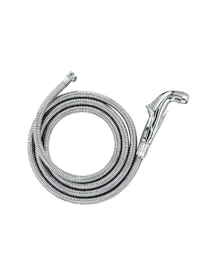 JUNARIS Bidet Sprayer for Toilet WC - Handheld Stainless Steel Shattaf with 180 cm Hose for Personal Hygiene, Muslim Shower, and Bathroom Cleaning - Image 1