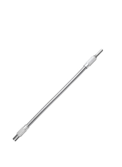 Flexible Drill Bit Extension – Yakumuz 1/4" Magnetic Hex Soft Flexible Shaft Extension For Drill - 11.8" Quick Change Hex Shank Flex Drill Bit Extension For Furniture, Computer Chassis, Cabinets