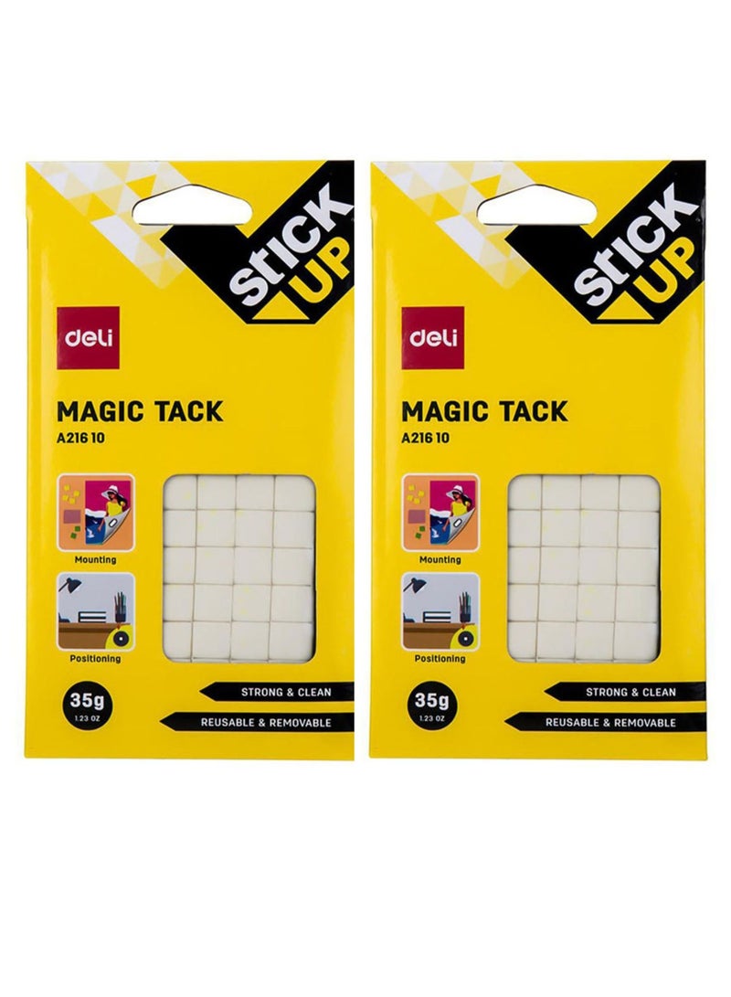 Deli Stick Up Magic Tack White Pack Of 2 - Image 1