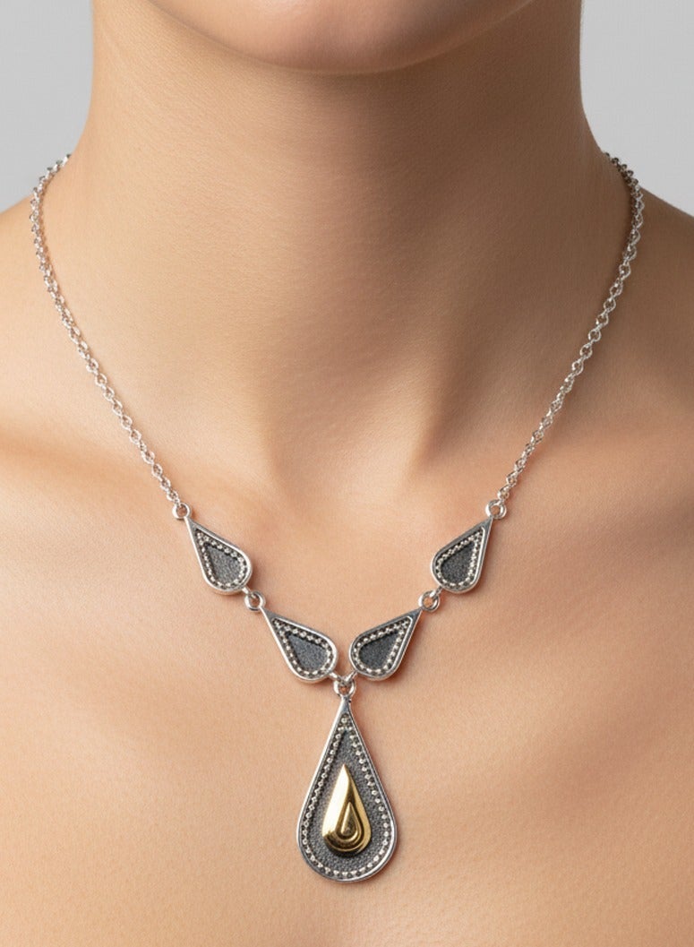 BTC ELLA - Silver necklace Gold Plated (SIL0547) - Image 1