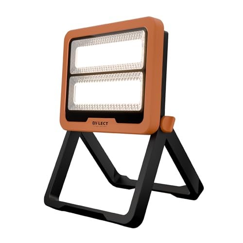 Dylect® Luxe Solar Camping Light – Portable LED for Camping, Hiking & Outdoor Use |2 in 1 Charging- Solar & USB Type-C 220v, Power Bank & Hazard Lighting| IP64 Waterproof| ABS Built (Orange) - Image 1