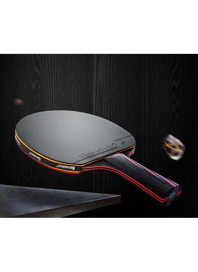 Senston - Senston Professional Table Tennis Paddles with Ping Pong Balls, Advance Intermediate Ping Pong Paddles Set of 2, Table Tennis Racket with Balls and Carry Case - Image 1