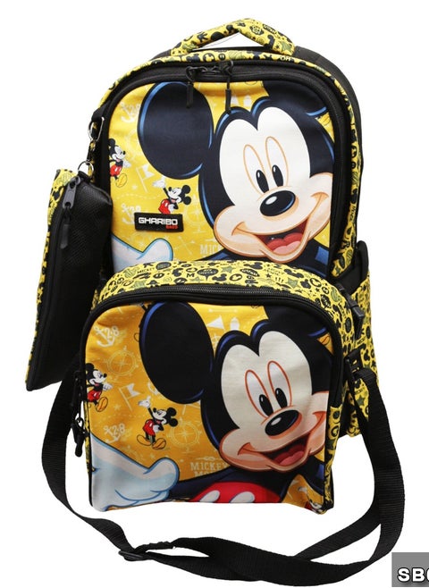 School backpack with lunch bag Size 17 model 26 Mickey Mouse