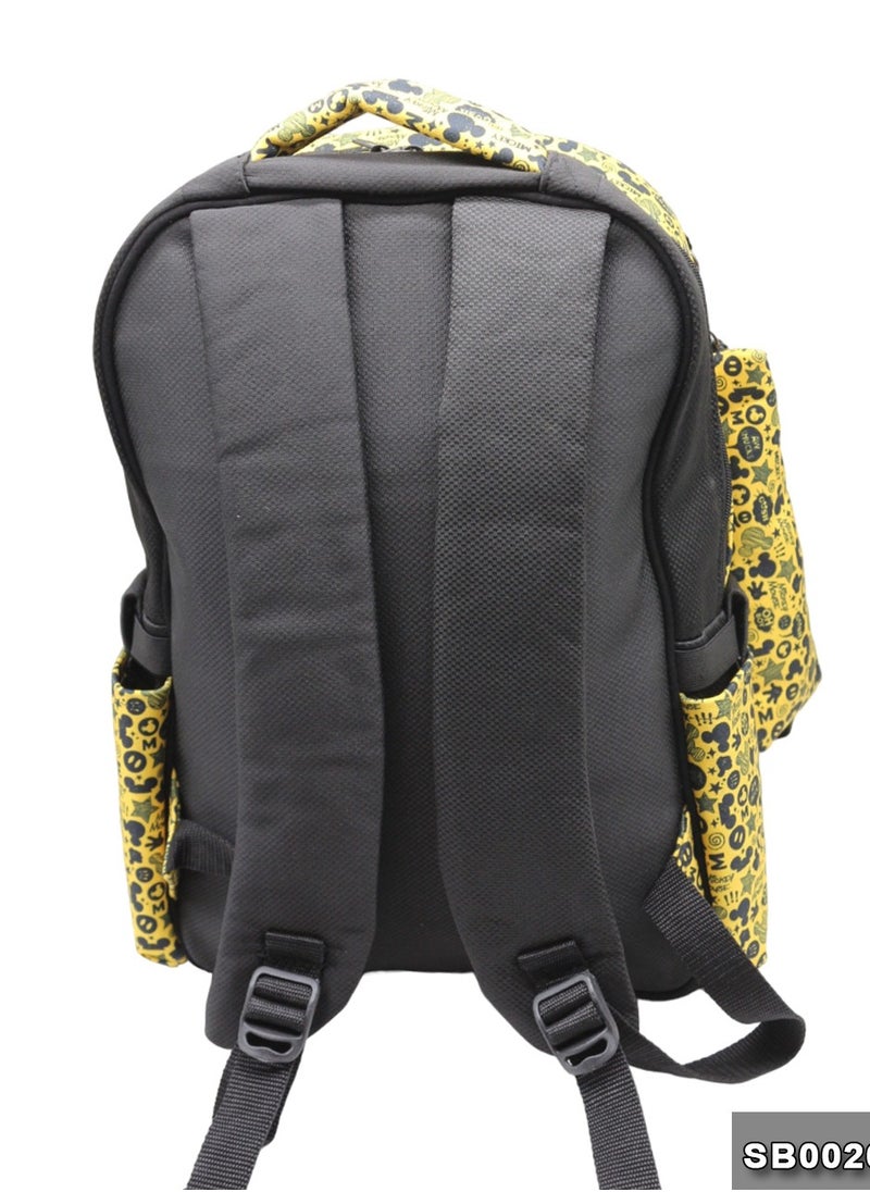 School backpack with lunch bag Size 17 model 26 Mickey Mouse