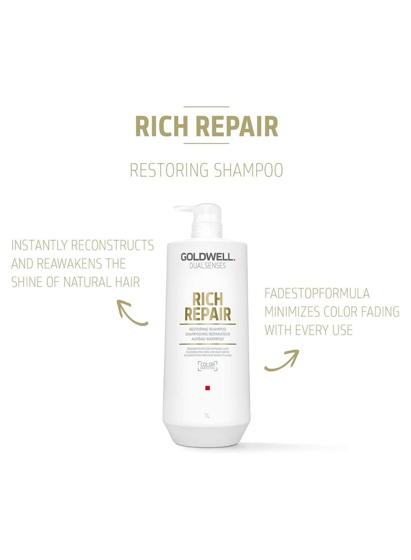 Goldwell Dualsenses Rich Repair Restoring Shampoo 1L - Image 4